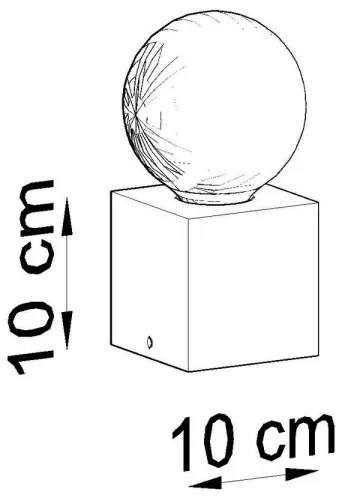 Asztali lámpa ABEL 1xE27/60W/230V beton