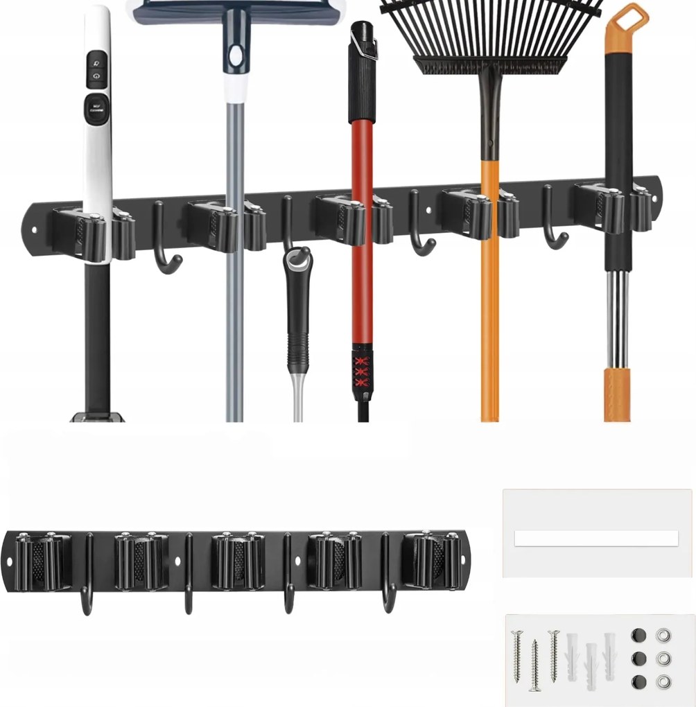 Szerszámtartó Akasztó Seprű Felmosó Gereblye 43CM Szett