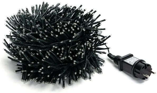 Aigostar - LED Kültéri karácsonyi fényfüzér 600xLED/8 világítási mód 18m IP44 hideg fehér