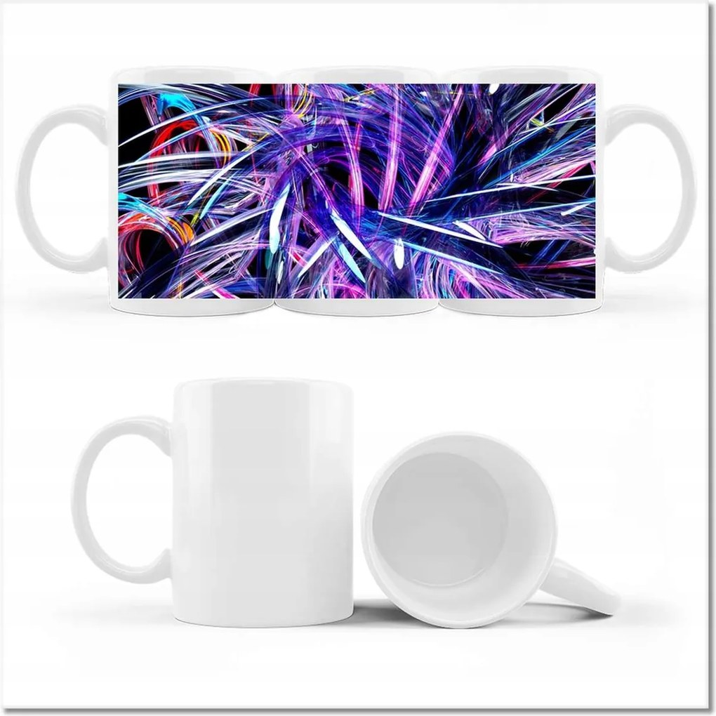 Fényképes bögre Lila fülbevaló Tüskék