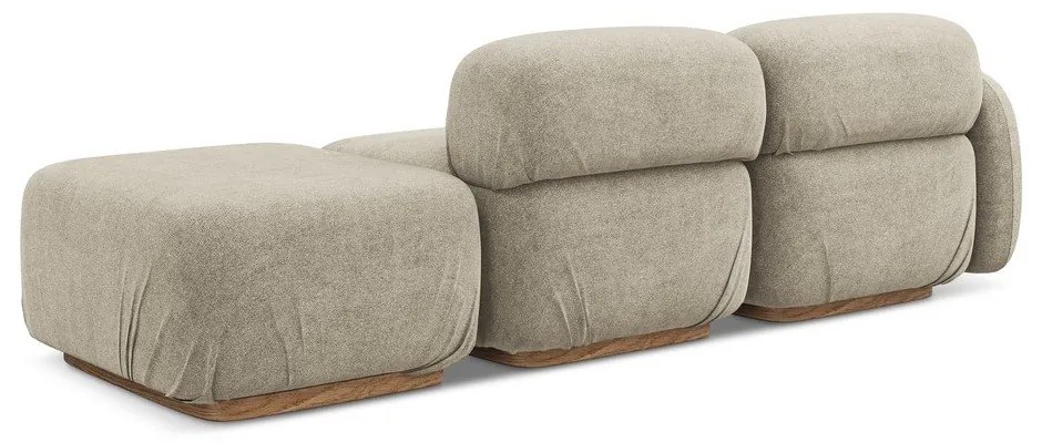 Bézs buklé moduláris heverő (jobb oldali) Ailani – Makamii