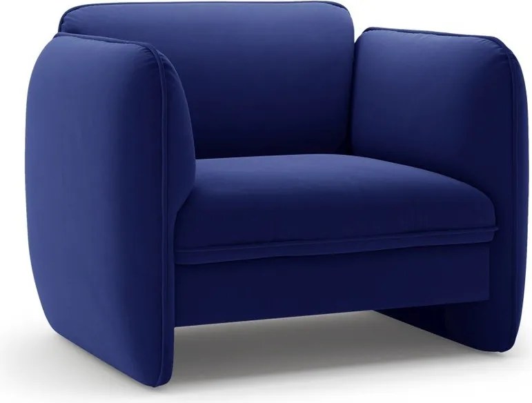 Kék bársony fotel Georgia – Micadoni