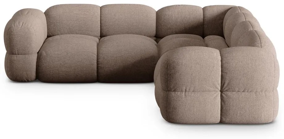 Barna sarokkanapé Loretto – Cosmopolitan Design