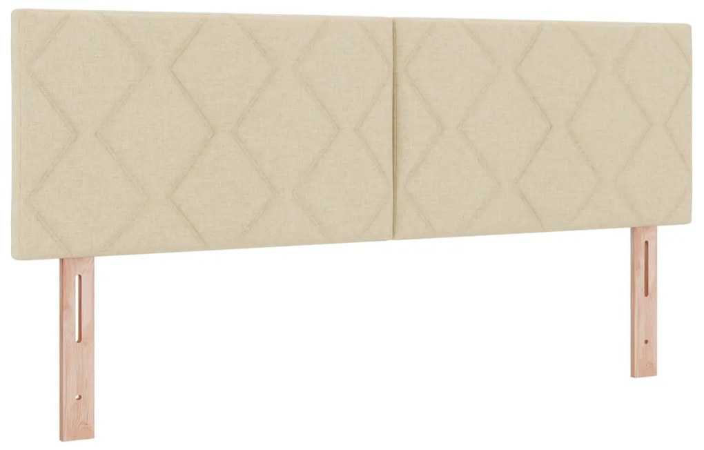 Box Spring Ágy Matrac Krém 140x200 cm Szövet