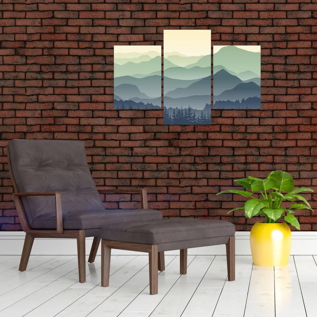 Kép - Forest Mountain (90x60 cm)