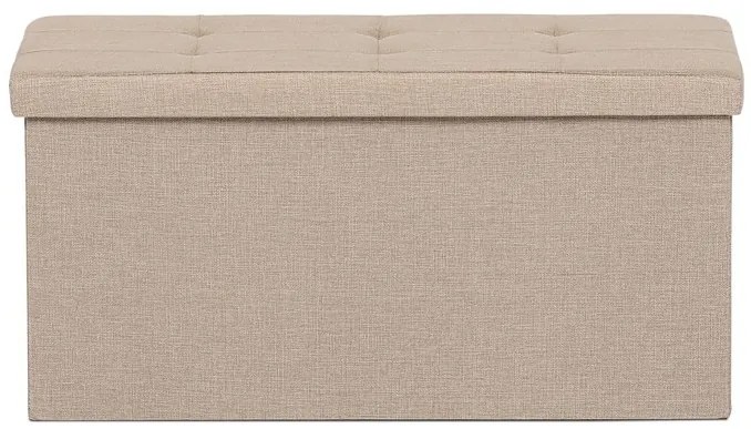 Tárolós Puff, Bézs Szövet. TAB-462 CRM2