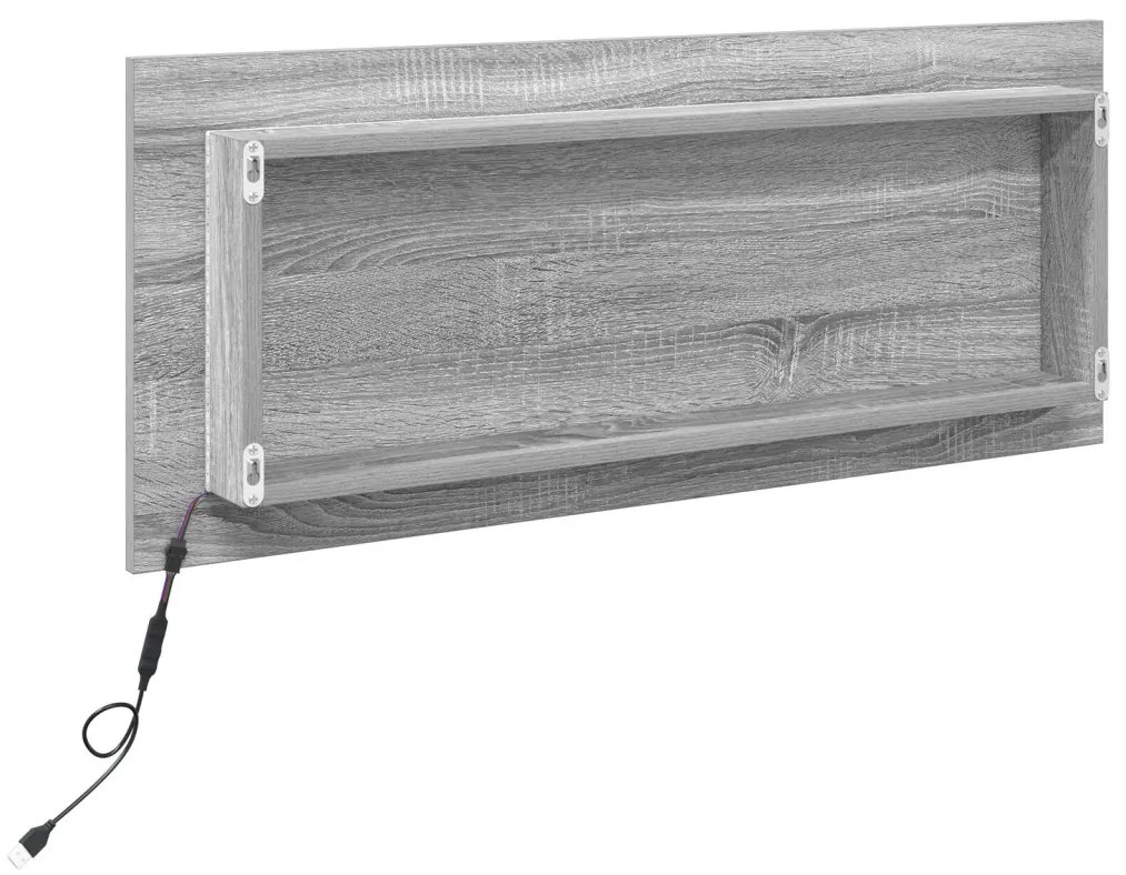 Tükör Szürke sonoma Szerelt fa 90 x 33 cm Tükör