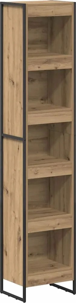 vidaXL Könyvespolc Művészi tölgy 80 x 30 x 155 cm Faanyag