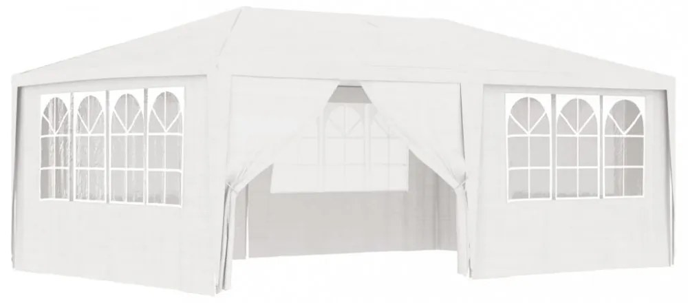 fehér rendezvénysátor oldalfalakkal 4 x 6 m 90 g/m²
