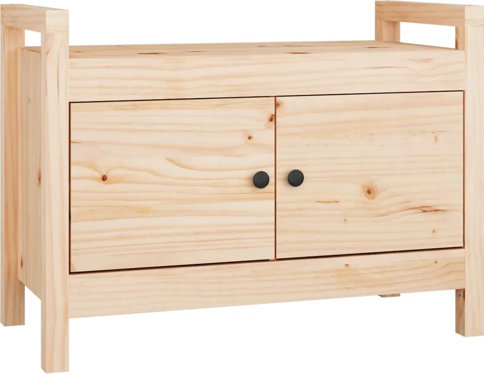 vidaXL tömör fenyőfa előszoba pad 80 x 40 x 60 cm