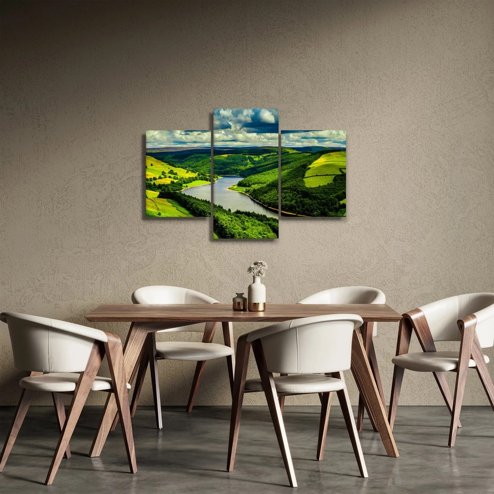 Kép - Zöld táj (90x60 cm)