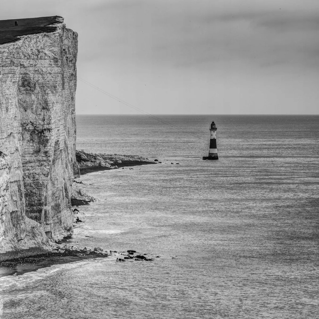 Poszter 60x60cm Beachy Head és világítótorony, Assaf Frank
