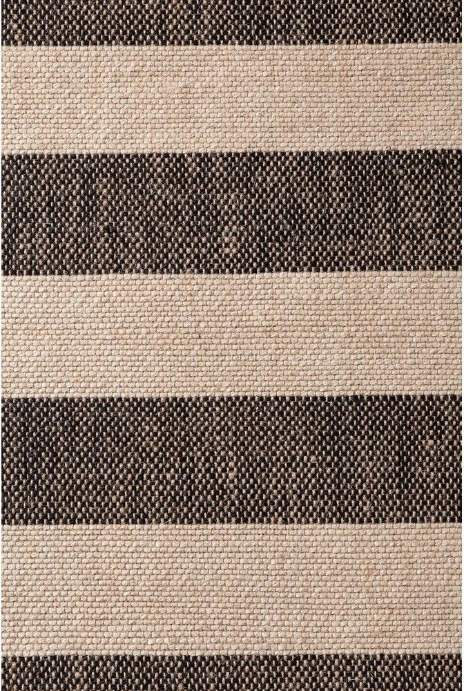 Fekete-krémszínű kétoldalas-kézi szövésű juta szőnyeg 200x300 cm Playa – Hanse Home