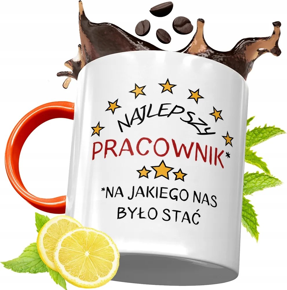 Narancssárga Bögre Dolgozóknak Ajándék fényképes nyomtatással