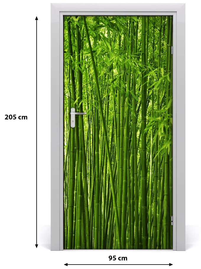 Poszter tapéta ajtóra bambusz erdő 85x205 cm
