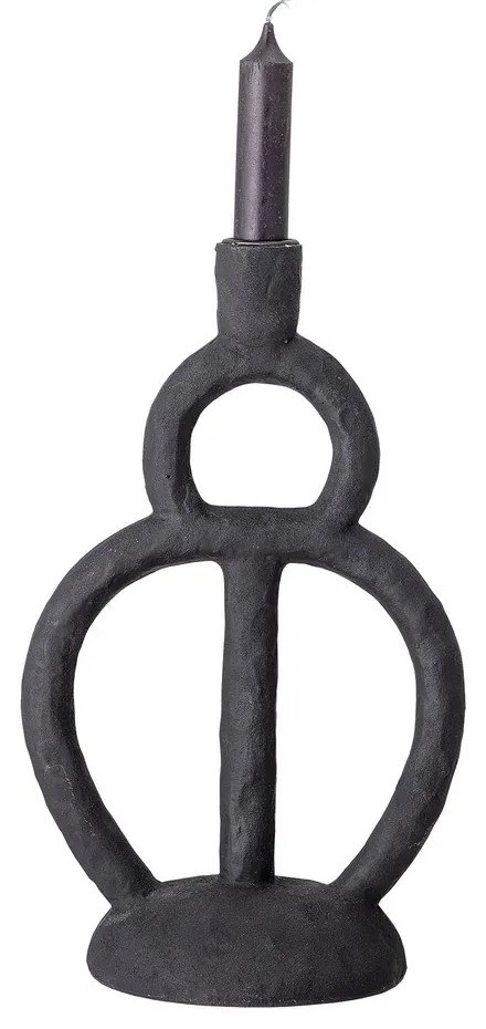 Ramina fekete gyertyatartó, magasság 29 cm - Bloomingville