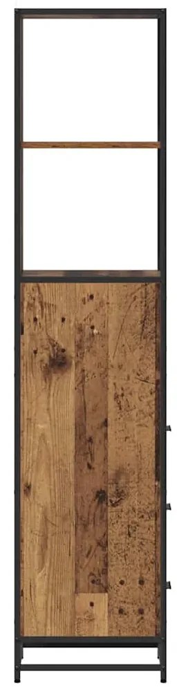 Fürdőszoba Székény fiókkal polcokkal Régi fa 35 x 37.5 x 166 cm