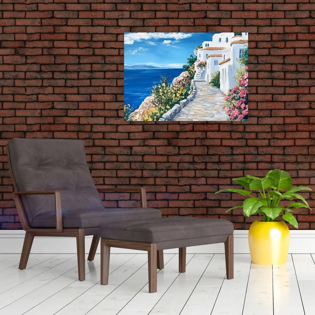 Kép - Sikátor a tenger mellett (70x50 cm)