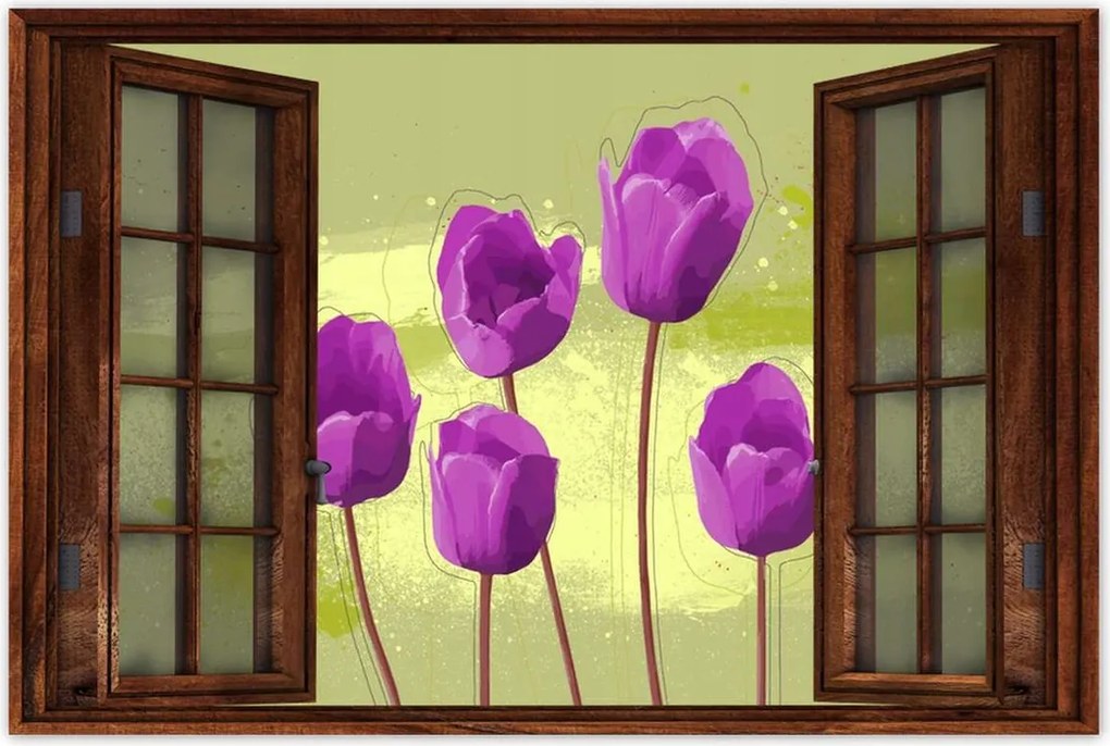 Poszterek 120x80 Pipacsok Modern grafika