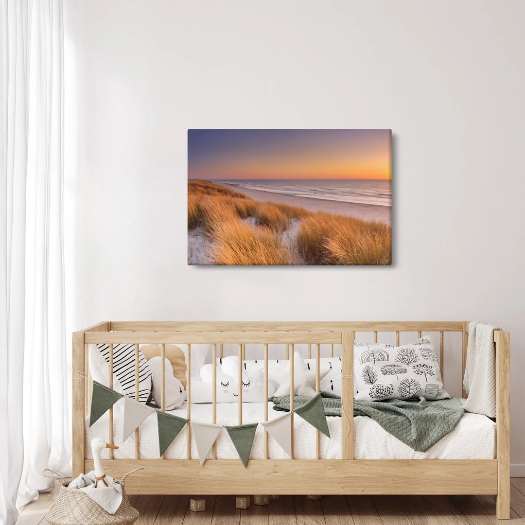 Kép - Strand naplementében (90x60 cm)