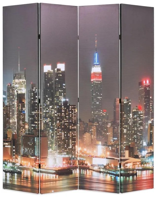 Éjszakai New York mintás paraván 160 x 170 cm