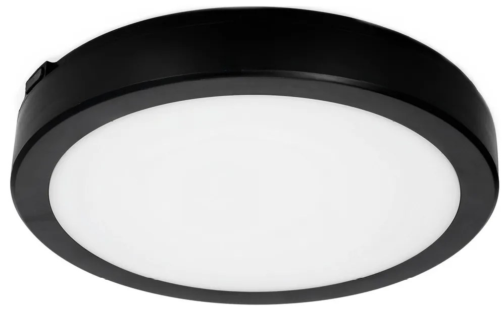 LED Fürdőszobai mennyezeti lámpa érzékelővel NAIROS LED/18W/230V IP65 fekete + távirányító