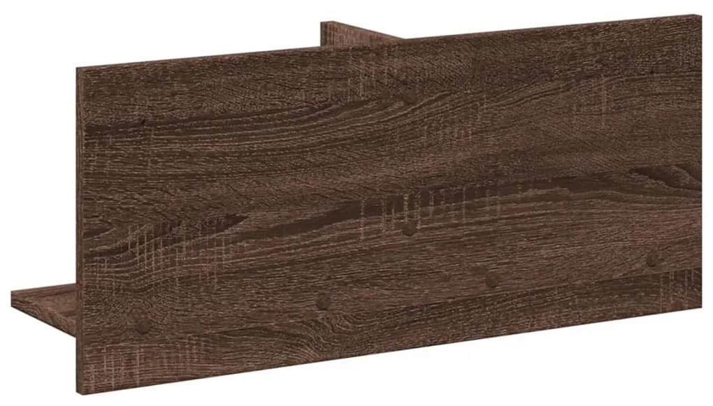 barna tölgy színű szerelt fa fali szekrény 70 x 16,5 x 30 cm