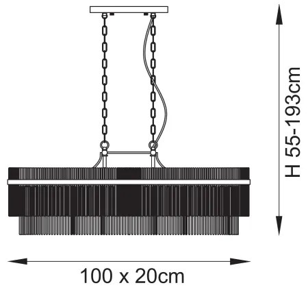 Endon 112573 - Csillár láncon MARIETTA 4xE14/6W/230V réz/átlátszó