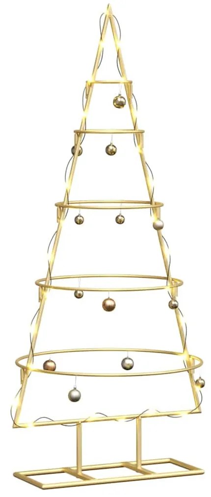 Fém karácsonyfa állvánnyal Arany 90 cm Porszórt Acél