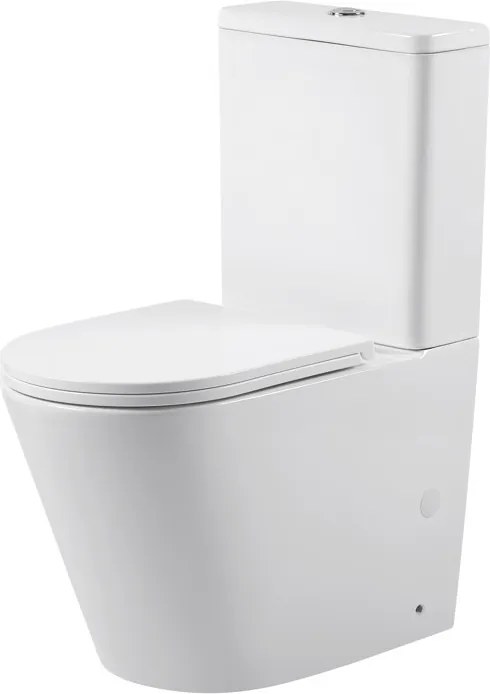 Erga Tina, kombinált WC-csésze 620x365x820 mm, Tornado 2.0 + WC-ülőke, fényes fehér, ERG-V03-TINA-TO2-WH