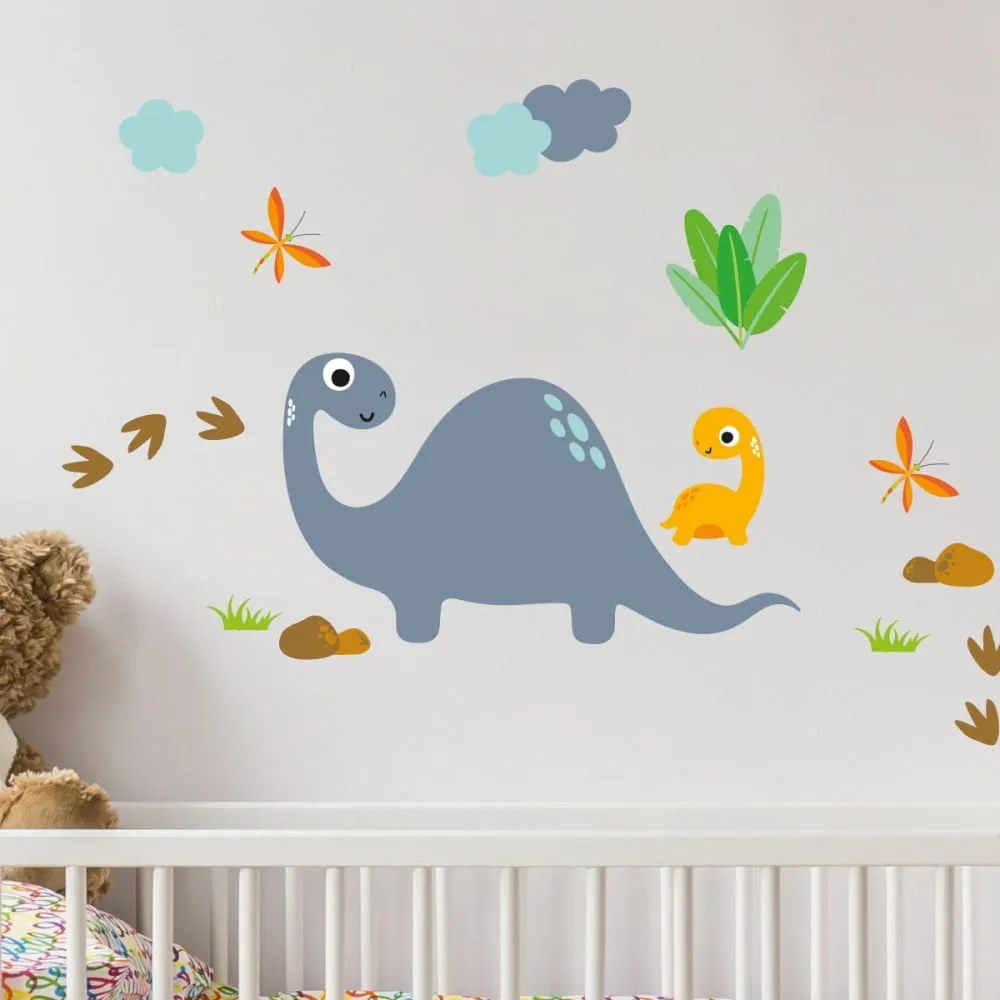 Cute Dinosaurus Stickers gyerek falmatrica - Ambiance