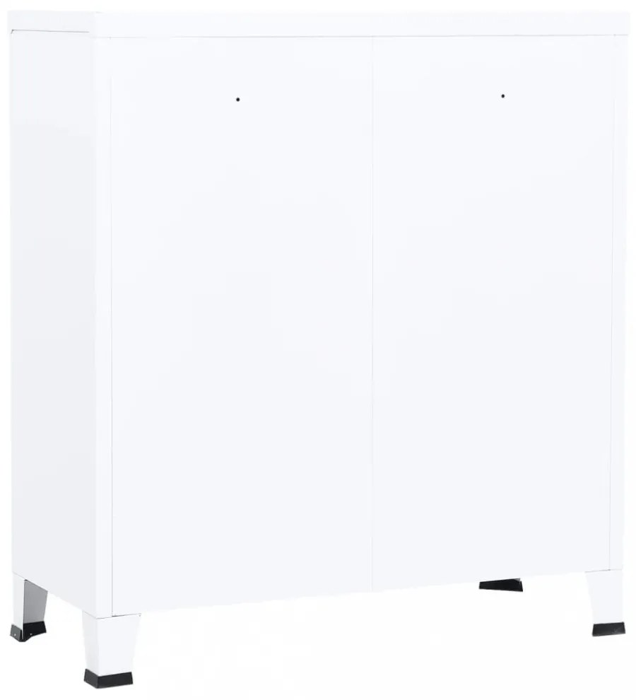 fehér acél ipari tárolóláda 90 x 40 x 100 cm