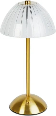Fényerőszabályozható, újratölthető PARIS LED asztali lámpa, 2 W, 5 V, 800 mAh, arany