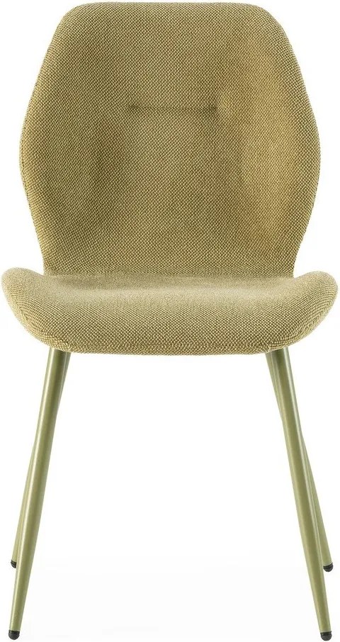 Zöld kárpitozott étkezőszék szett 4 db-os Ansu – Marckeric