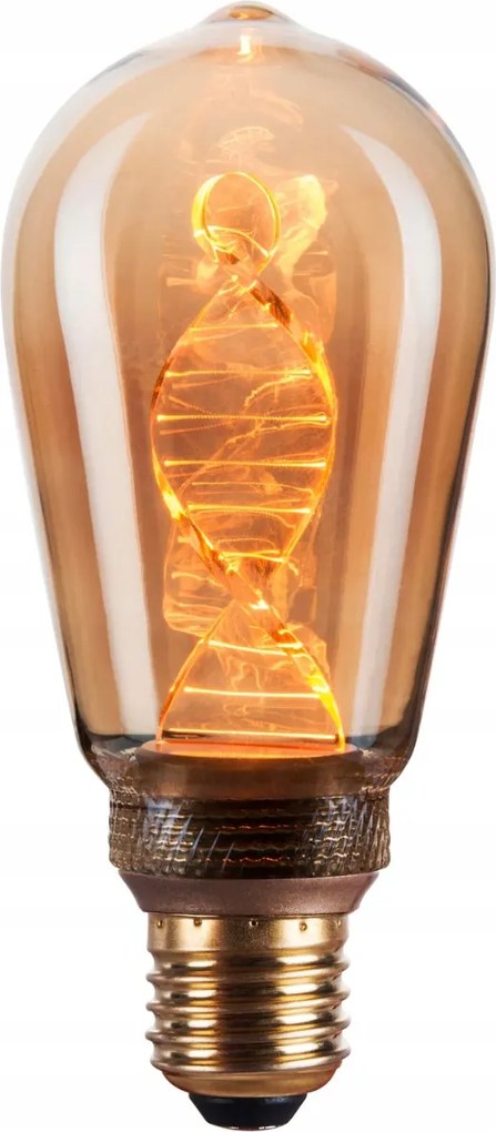 Dekorációs Led izzó E27 borostyán 3.5W ST64 Polux-goldlux