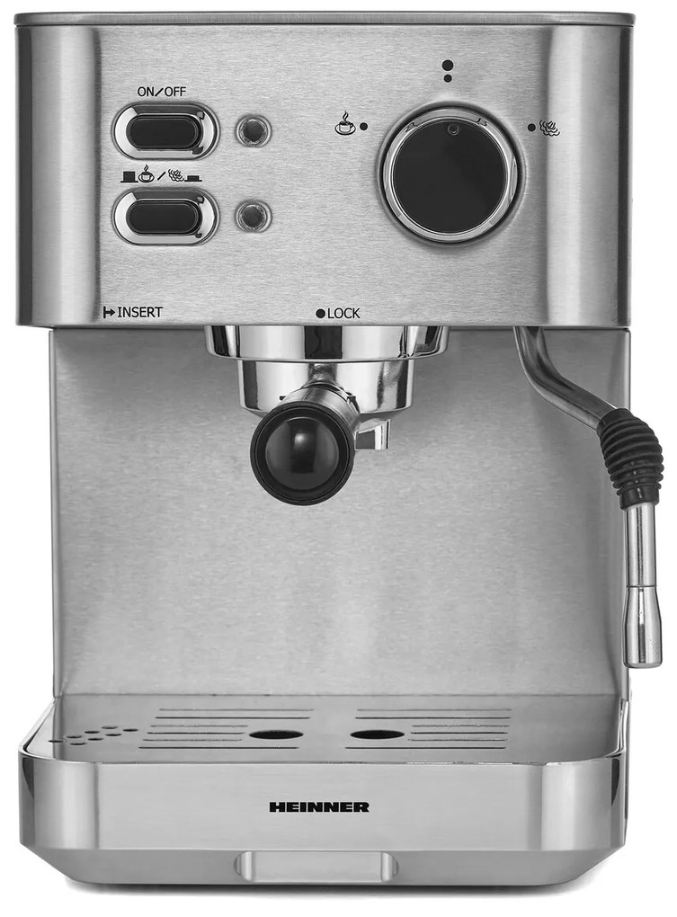 Heinner Kávéfőző, 1050 W, 1.5 L, szürke