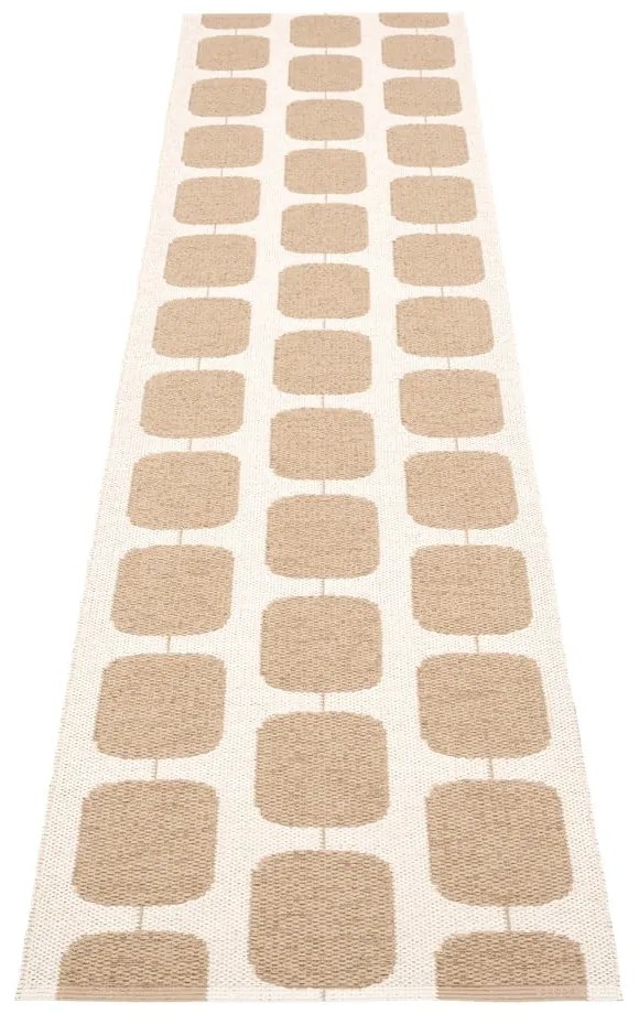 Bézs-krémszínű kültéri-beltéri futószőnyeg 70x300 cm Sten Light Nougat – Pappelina
