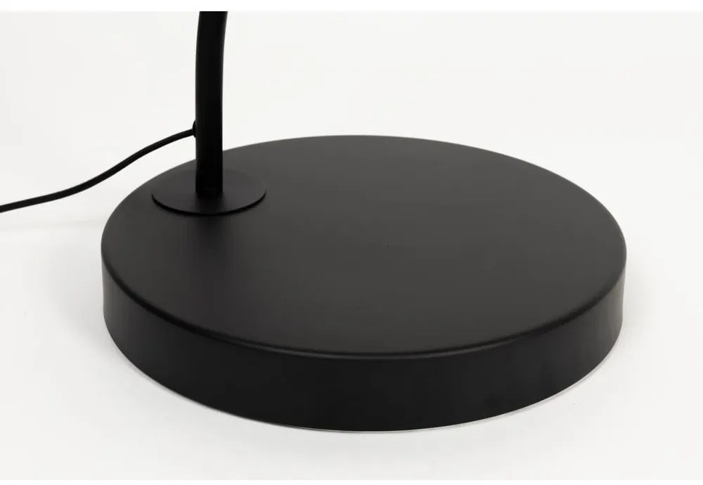 Fekete állólámpa textil búrával (magasság 220 cm) Martine – White Label