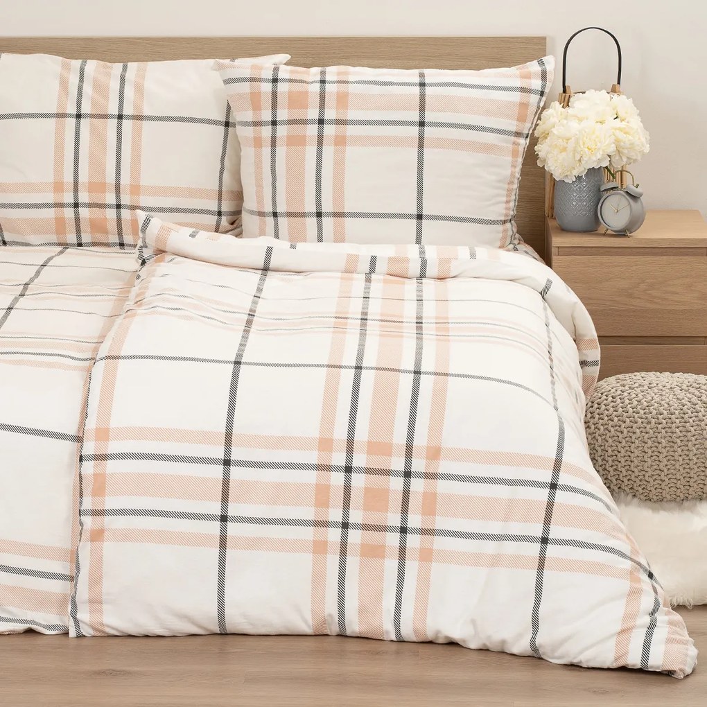 4Home Flanel ágynemű Elegant Plaid, 140 x 200 cm,70 x 90 cm, 140 x 200 cm, 70 x 90 cm