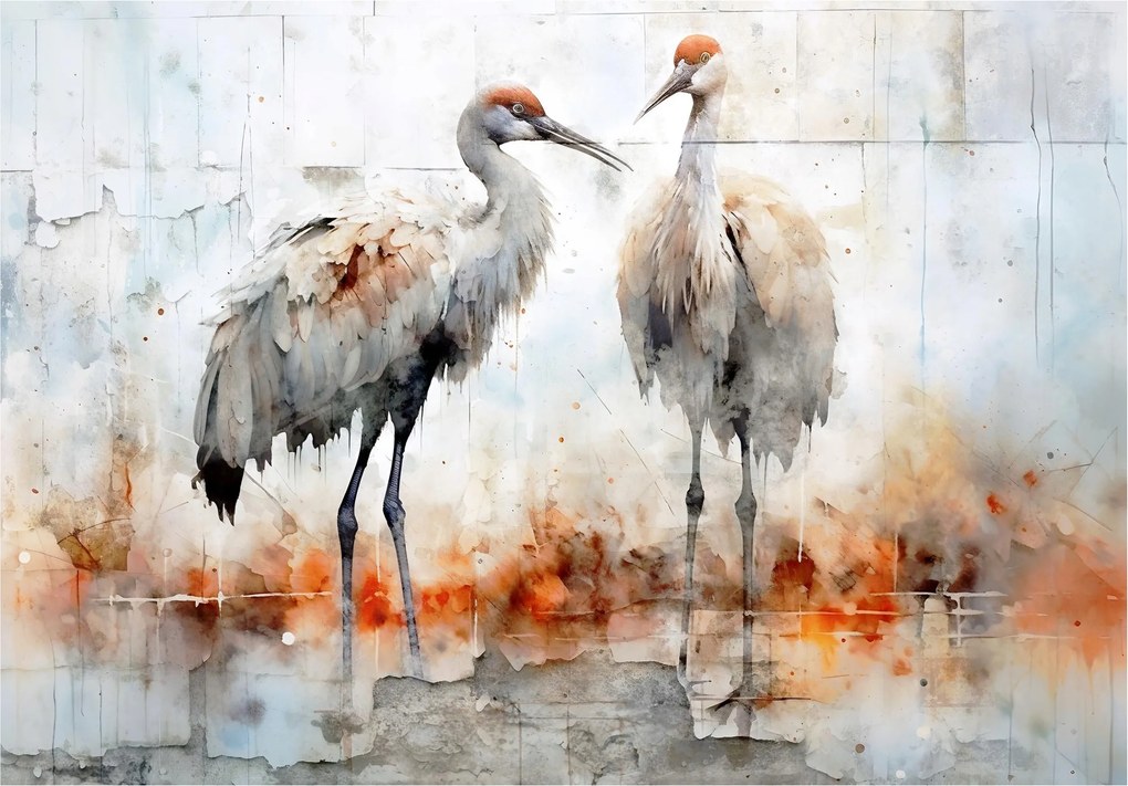 Fotótapéta Csapok akvarellek természet elegancia harmónia 250x175 +ragasztó