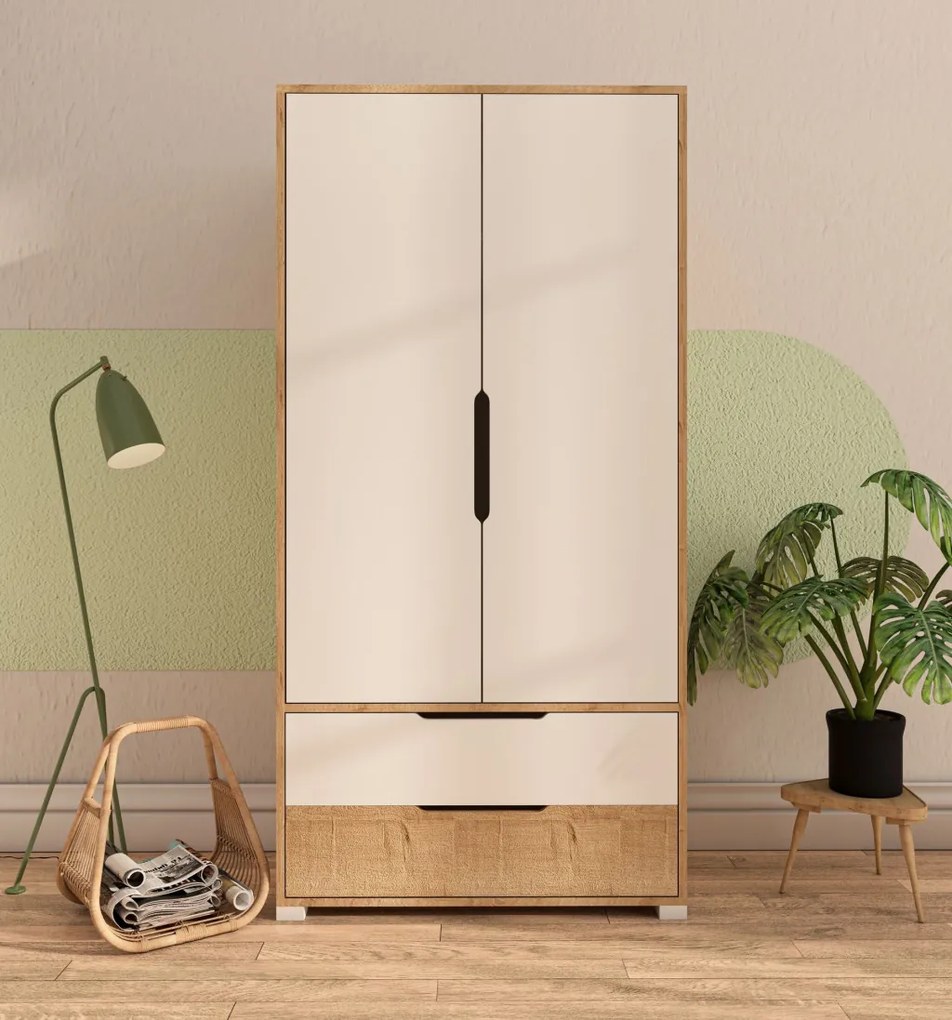 Flora 90 - Sapphire Oak, White