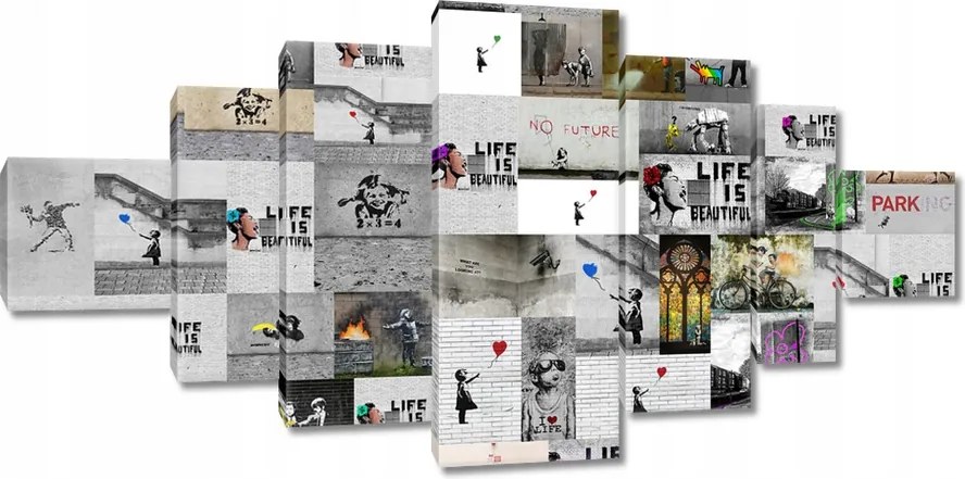 Vászonkép 200x100 Mix Banksy