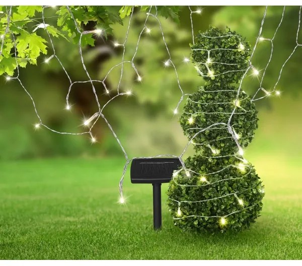 Globo 33700-120 - LED Napelemes lánc 20 m 120xLED/2,4V IP44