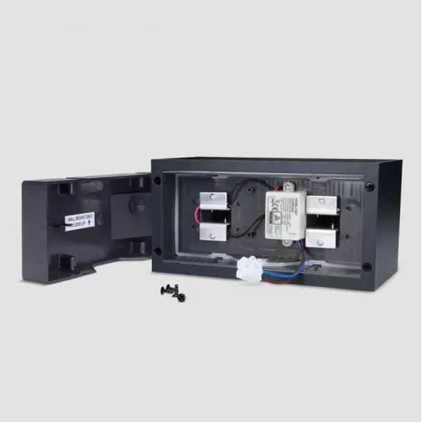 Brilagi - LED kültéri fali lámpatest DOUBLE CUBE LED/12W/230V fekete IP65