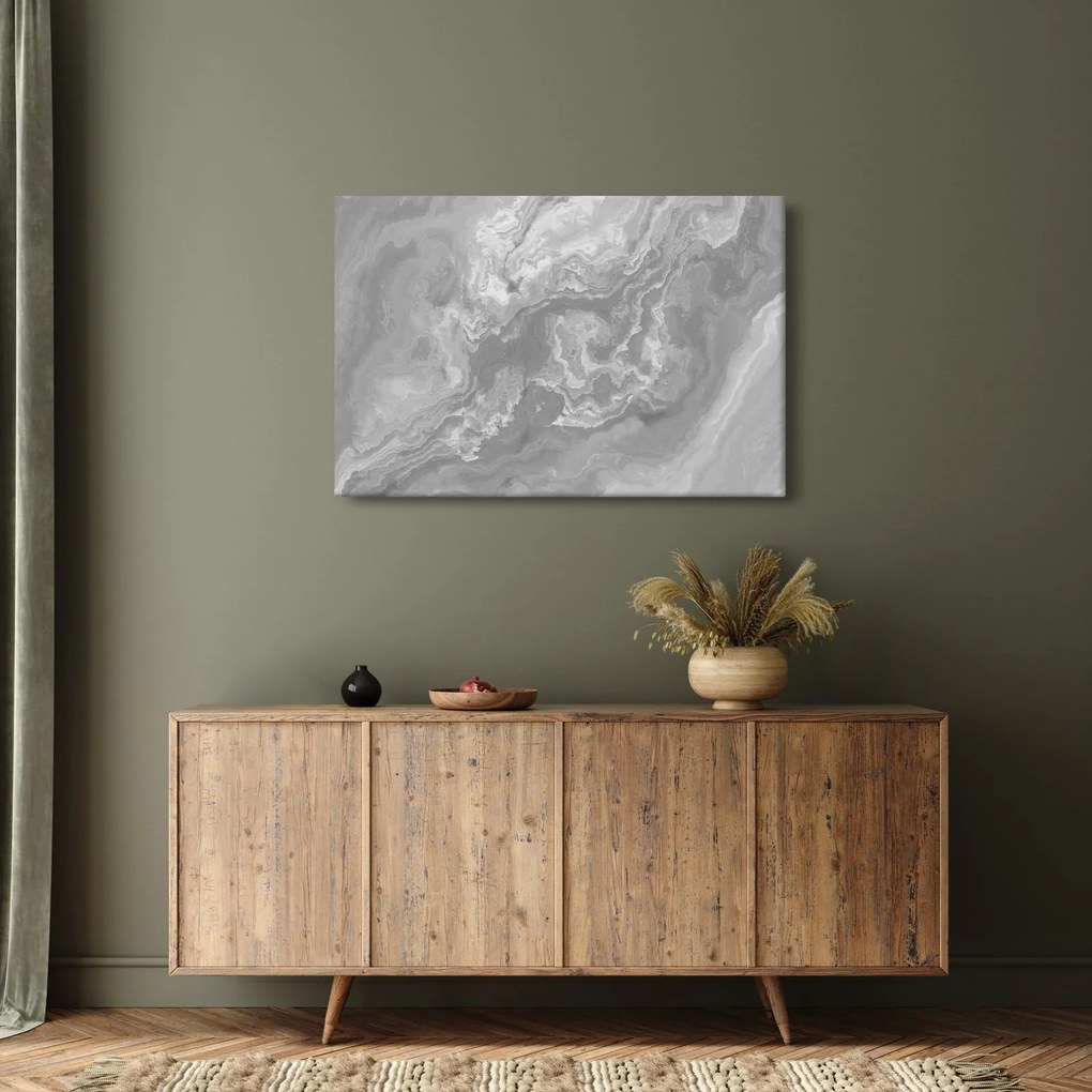 Kép - Márvány fekete-fehérben (90x60 cm)