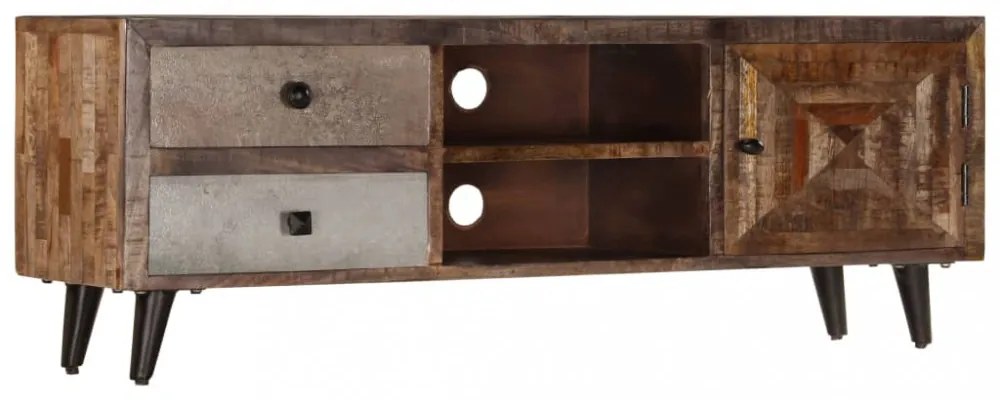 tömör mangófa TV-szekrény 118 x 30 x 40 cm