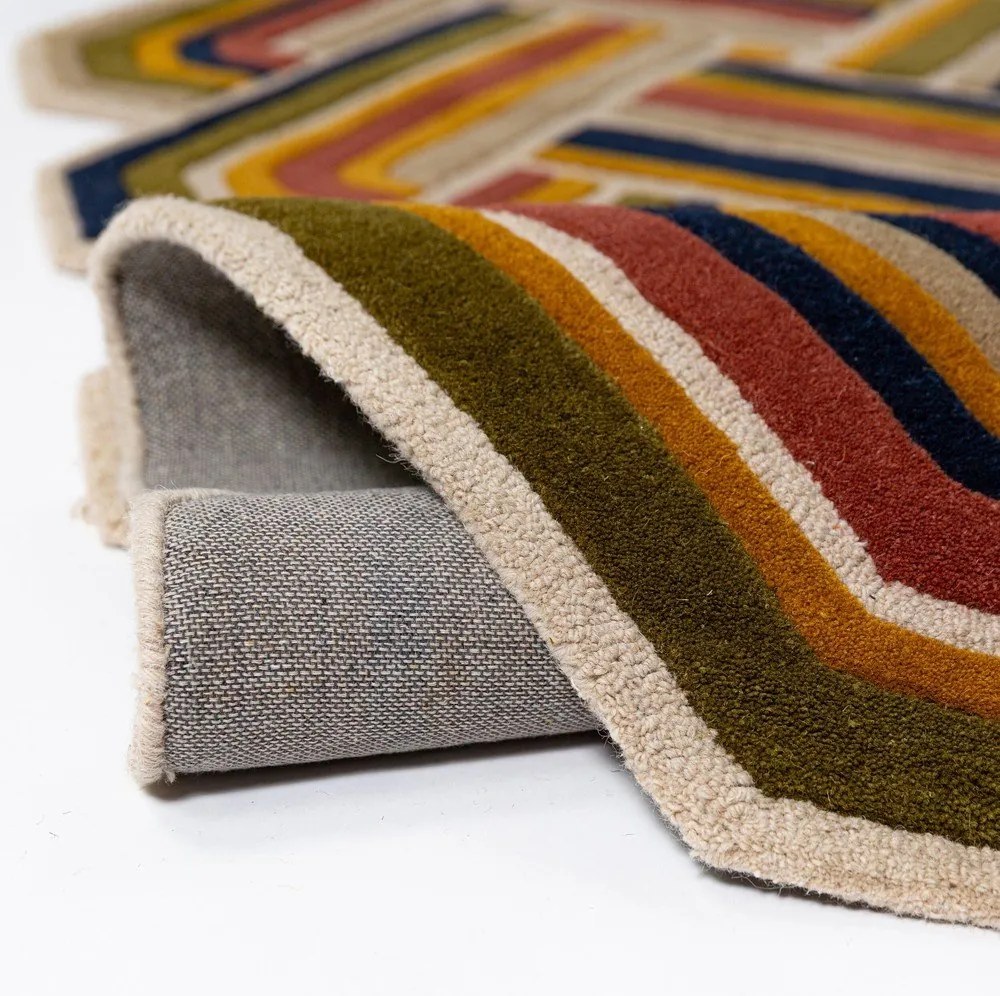 Kézi szövésű gyapjú szőnyeg 140x200 cm Lattice Shaped – Flair Rugs