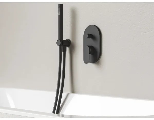 Ravak X070466 - Falba építhető zuhanycsaptelep CHROME fekete