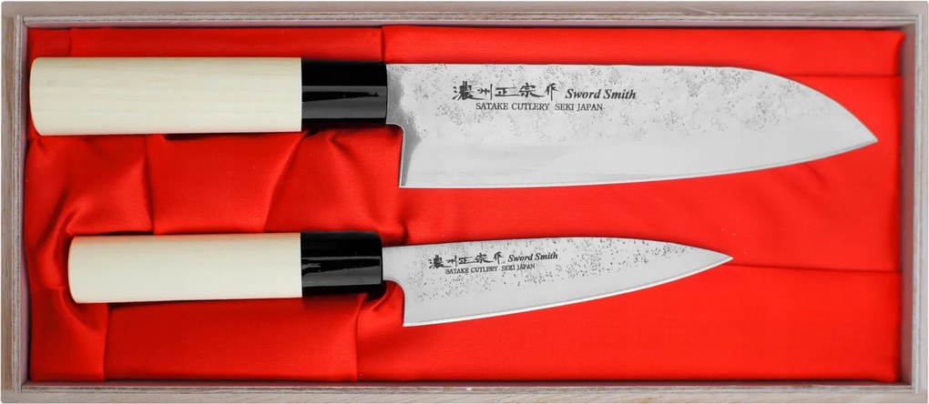 Nashiji Satake késkészlet Santoku, Petty knife