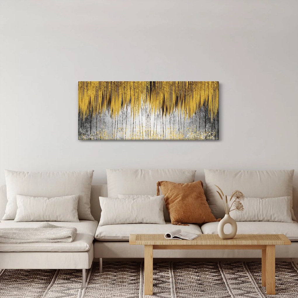 Kép - Arany vonalak (120x50 cm)